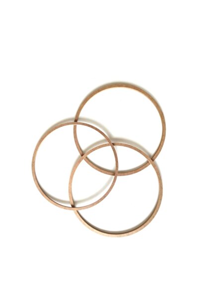 hazer case 3'lü 48 Cm Mdf Halka Vidasız Makrome Kasnak Düş Kapanı