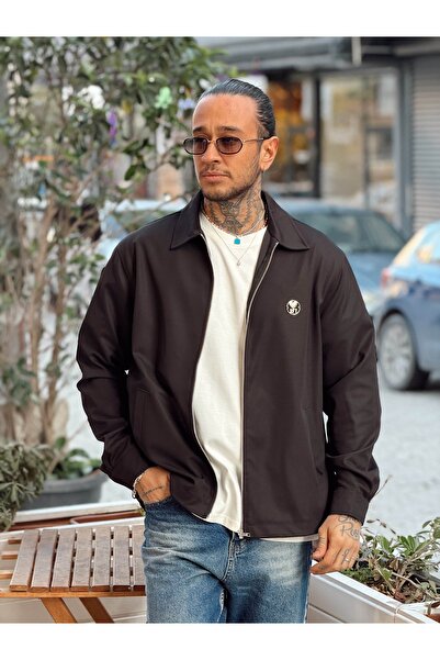 manch collection Transitional Jogger Fabric Jacket Black