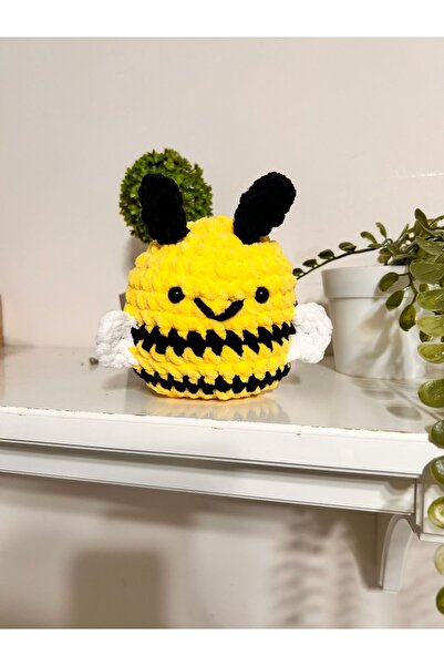 Patiska Tasarım 11 cm Handmade Velvet Bee Toy – Amigurumi Bee Figure |   Use ...