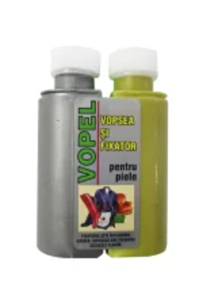 metalocasnice Vopel Paint for natural leather - car, gray, 130 g with fixative