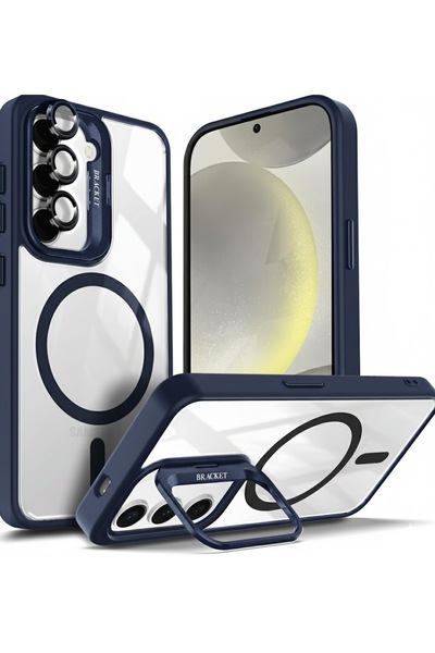 Kipgsm Samsung Galaxy A55 Kılıf Magsafe Şarj Destekli Kamera Lens Koruyucu He...