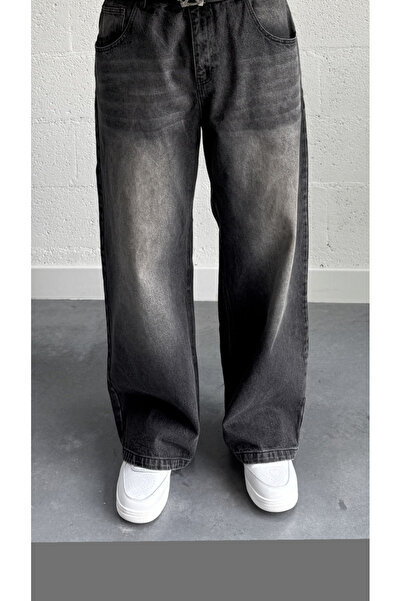 8line Anthracite Wide Leg Baggy Women's Mustache Detailed Washable New Season...