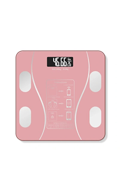 Epilons ميزان ذكي مزود بتقنية البلوتوث باللون الوردي