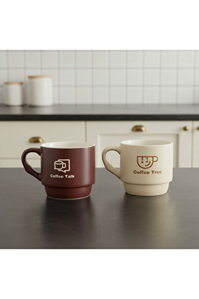 Generic Joanna New Bone China 2-Piece Coffee Mug Set - 350 ml