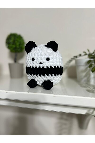 Patiska Tasarım 11 cm Handmade Velvet Panda Toy – Amigurumi Panda Figure |   ...
