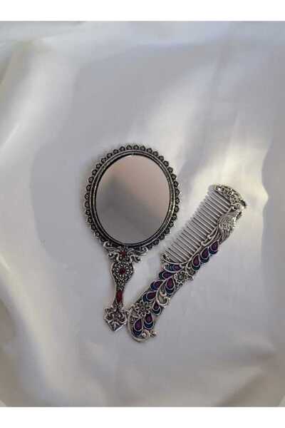 Vera Hediyelik Ayna Tarak Seti, Metal