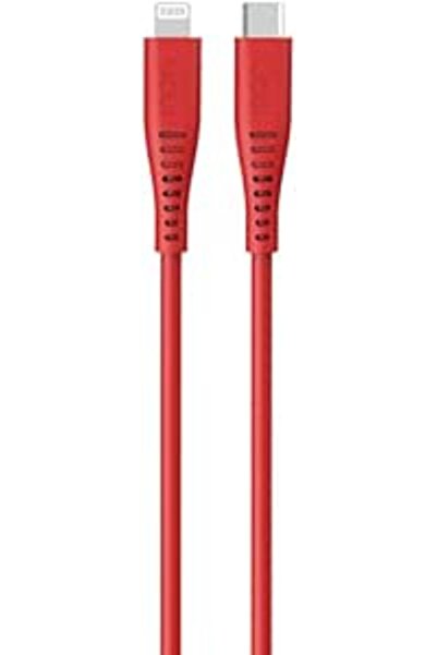 GOUİ Lightning to Type C Silicone Cable, 1.5m, Red