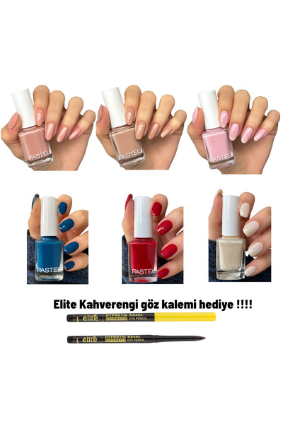 Pastel Oje 6 lı set 120-54-103-318-27-10