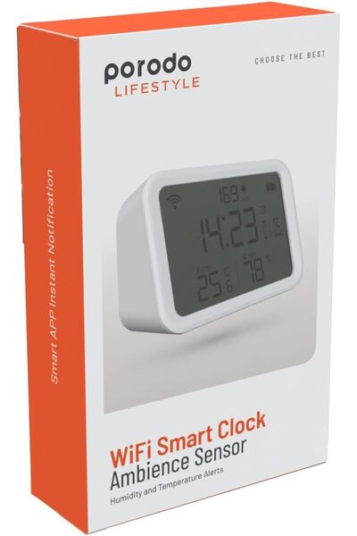 porodo 4 in 1 Temperature and Humidity Sensor - White