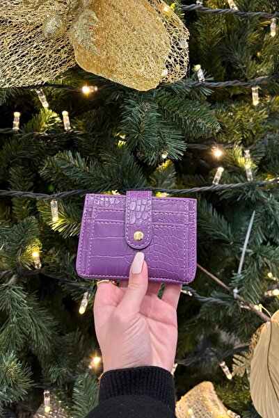 Grsbags Kadın Mor Kartlık Ve Cüzdan