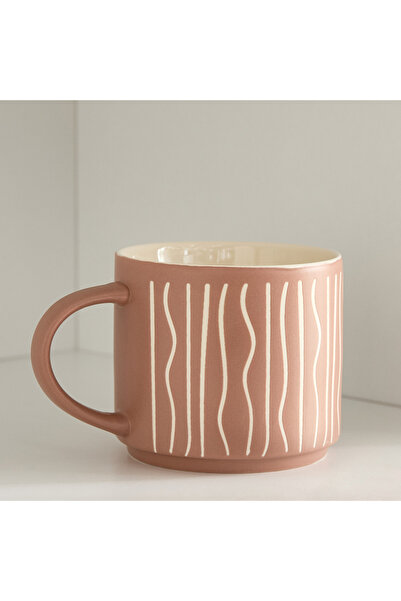 Home Box Joanna New Bone China Stripe Mug - 400 ml