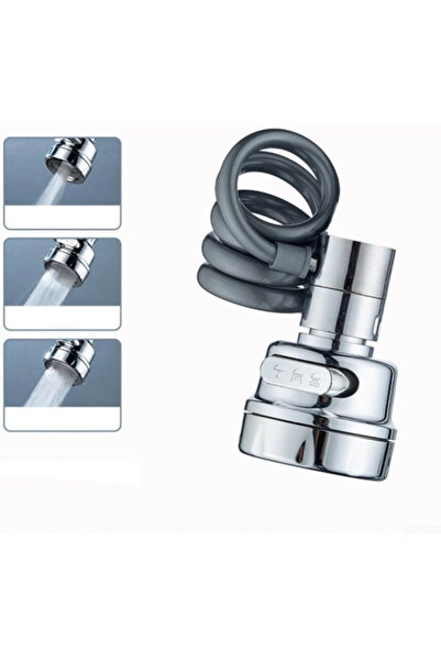 Epilons Cap de robinet cu 3 funcții cu furtun extensibil