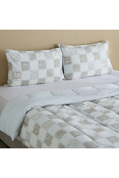 Home Box Ontario Delva 3-Piece Printed Microfibre King Comforter Set - 220x24...