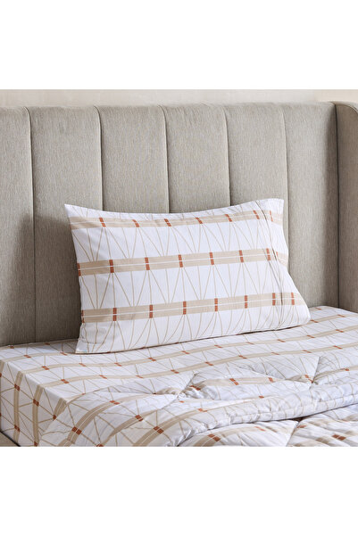 Home Box طقم لحاف قطني مطبوع من قطعتين بنقشة مالطا لاتيس - 135 × 220 سم