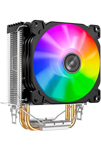 EACAM LED CPU Cooling Fan, 2 Heat Pipes, CR-1200 Tower Cooler for Intel LGA 1200/1151/AMD AM4
