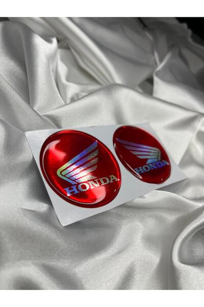 CEBECİOTO Hologram Honda Red Drop Sticker 5X5 2-Pack Motorcycle Accessory Sti...
