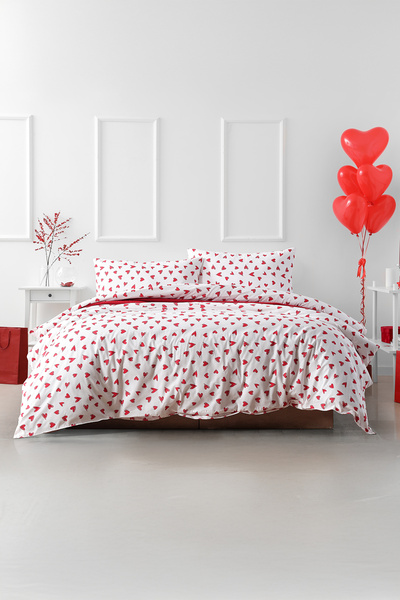 Doqu Home Σετ Παπλωματοθήκης Ranforce Sweet Διπλό