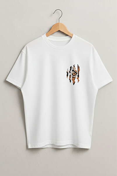 LORVEX Tiger Eye Yan Printed Oversized Unisex Cotton Tshirt - T-Shirt