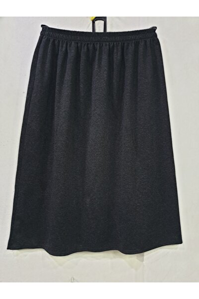 sercan konfeksiyon Women's Solid Color Thick Skirt Short