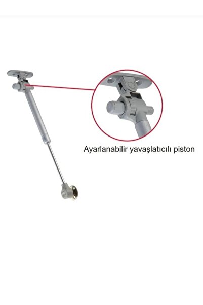 CANEX GAZLİ PİSTON UZUN 100 N 24.5 CM FRENLİ KALKAR KAPAK