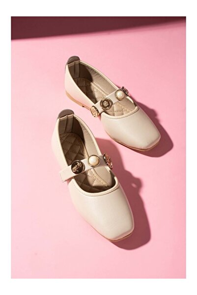 Mater Ayakkabı Women's Ballet Flats Stylish Home, Work, Office, Everyday Shoes