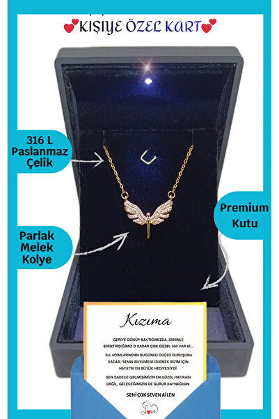 ganispe Yeni Yıl Hediyesi "Kızıma" Anlamlı Not Işıklı Premium Kutuda | Mikail...