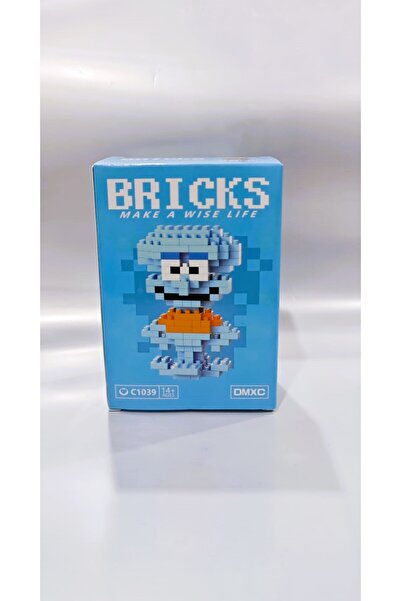 Twins Stars Bricks Squidward Figür 3D Yapboz Puzzle Yapı taşları Bricks Karak...
