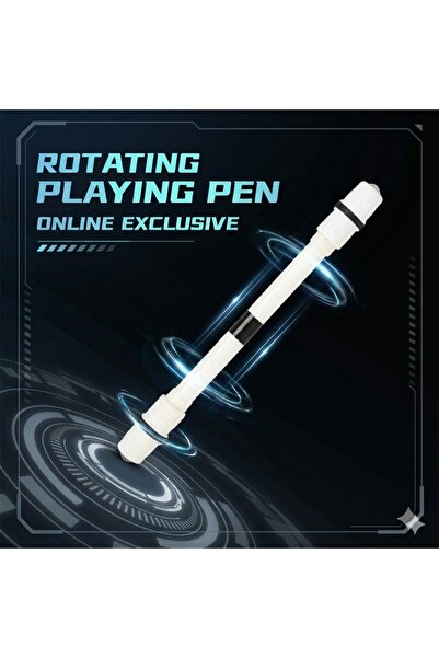 FIVIONT Döner Tükenmez Kalem Stres Giderici Pen Spinning Fidget Metal Bilyalı...