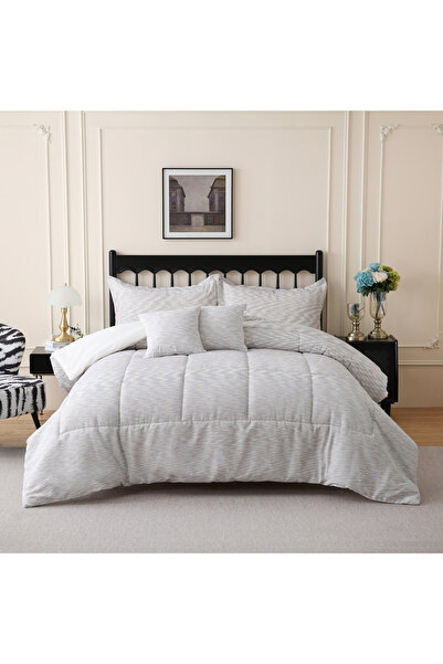 Home Box Braxton Space 5-Piece Dyed King Jacquard Comforter Set - 220x240 cm