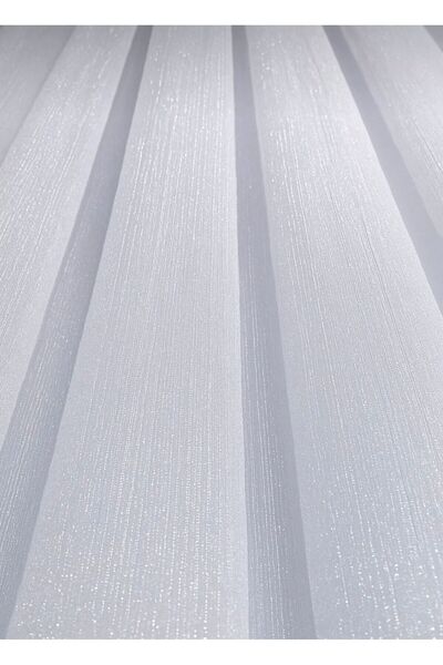 ERNGlobal İPEK SOFT SİMLİ BAMBU TÜL ŞANTUKLU SIK PİLELİ TÜL PERDE