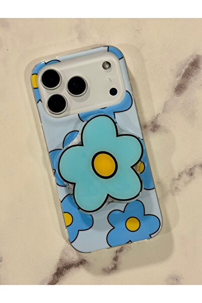 HYPERSOFT Iphone 17 Pro (6.3 inç) Uyumlu Stant Olabilen Popsocketli Desenli S...