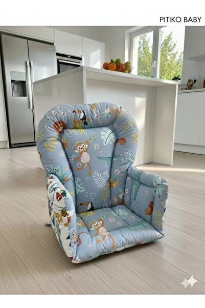 Wenaris Двустранна възглавница за висока столче (С КОЛИНИ ЗА ЗАКРЕПВАНЕ)