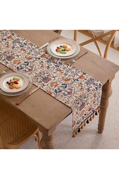 yoyimoore Bohemian Style Tablecloth, Rectangular for Coffee Tables And TV Cabinets 30*240cm