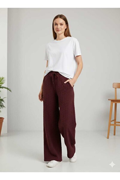BEEMS Women's Woolen Draped Comfortable Fit Trousers