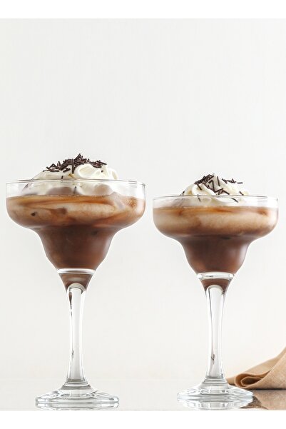 YS Dizayn Lav Misket Cam Kokteyl Bardağı 6’lı 330 ml AYAKLI ( kokteyl bardağı...