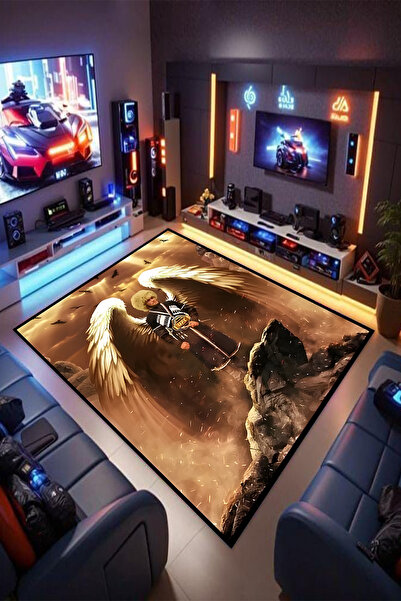 Reyhani Khabib-2 Kaymaz Taban Makinede Yıkanabilir Çocuk Gamıng Halısı Yatak ...