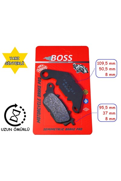 SEVGENT Tvs Jupiter 125-Ntorq Ön Fren Disk Balatası Boss Bs175-193