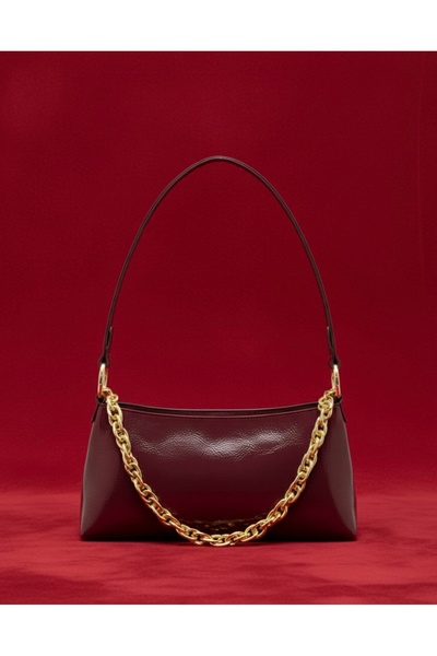 Bleebe Bordo Zincirli Kadın El Çantası