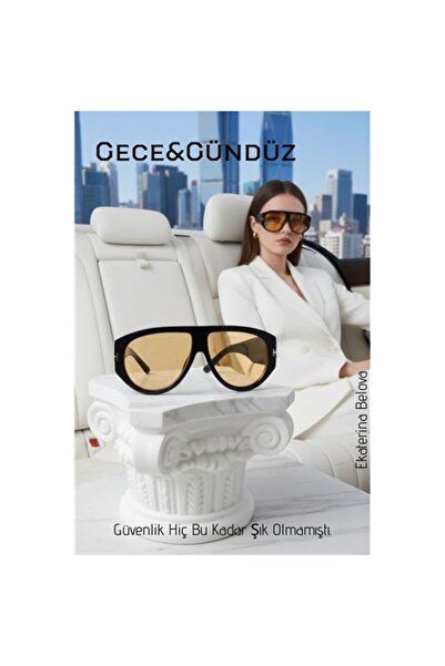 ModaCar Premium Gece ve Gündüz Görüş Kadın Sürüş Gözlüğü - Anti-Refle Lüks Ta...