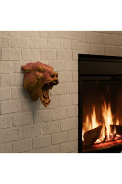 Twin Store مي للواردات ®   تمثال جاكوار ذهبي أحمر للتعليق على الحائط هدية قاب...