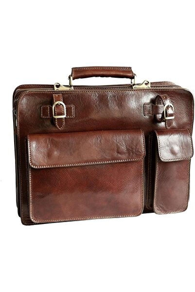 UTIL LAND FASHION Genuine vachetta leather briefcase, S126