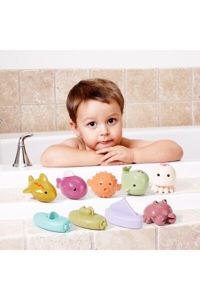 Generic 9 Pieces of Baby Bath Toys