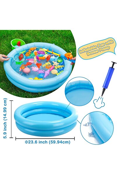 AMXGPT مجموعة ألعاب استحمام مكونة من 63 قطعة