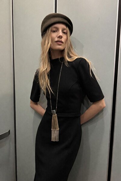 MANMARK Zr Viral Belted Soft Women's Long Dress