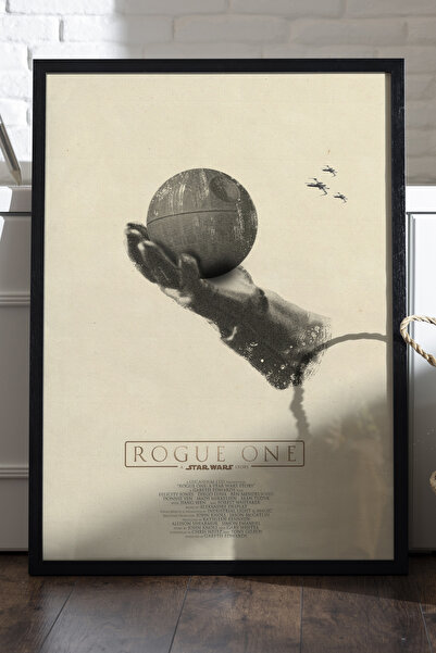 Duvarda Αφίσα Star Wars με μαύρο ξύλινο πλαίσιο, ζωγραφική τοίχου ταινιών