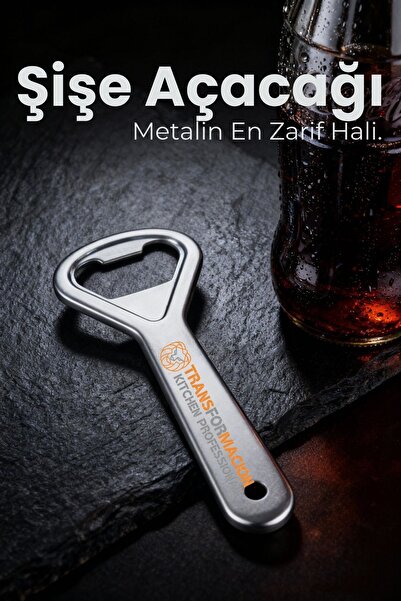 Transformacion Ergonomic Metal Bottle Opener - Soda, Coke, Beer Cap Opener