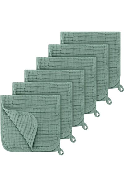 KASTWAVE مناشف تجشؤ من الموسلين، قطن 100%، مقاس كبير 20×10 بوصة، موسلين ناعم ...