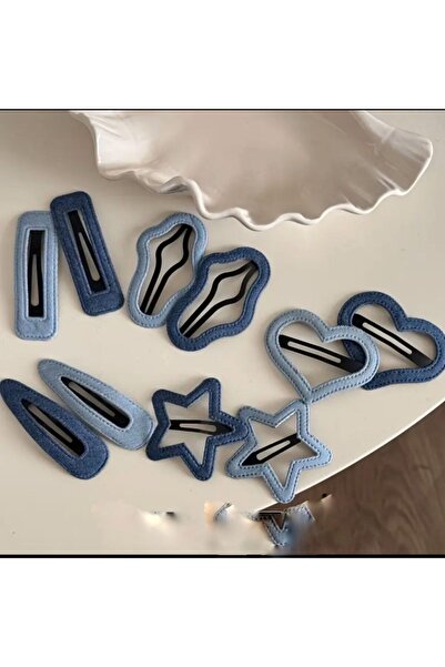 EMKSHOP 10 Pieces Light and Dark Blue Snap Buttons Set