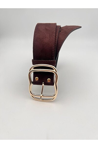 Mynoa Suede/Double Buckle Women's Belt Jacket Belt, Trouser Belt Dress Belt.