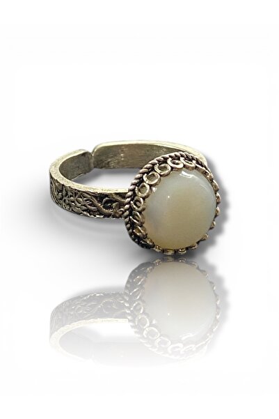 Mardinden Taşlı Mardin Telkari El İşi Ayarlanabilir Gümüş Yüzük – Etnik Vinta...